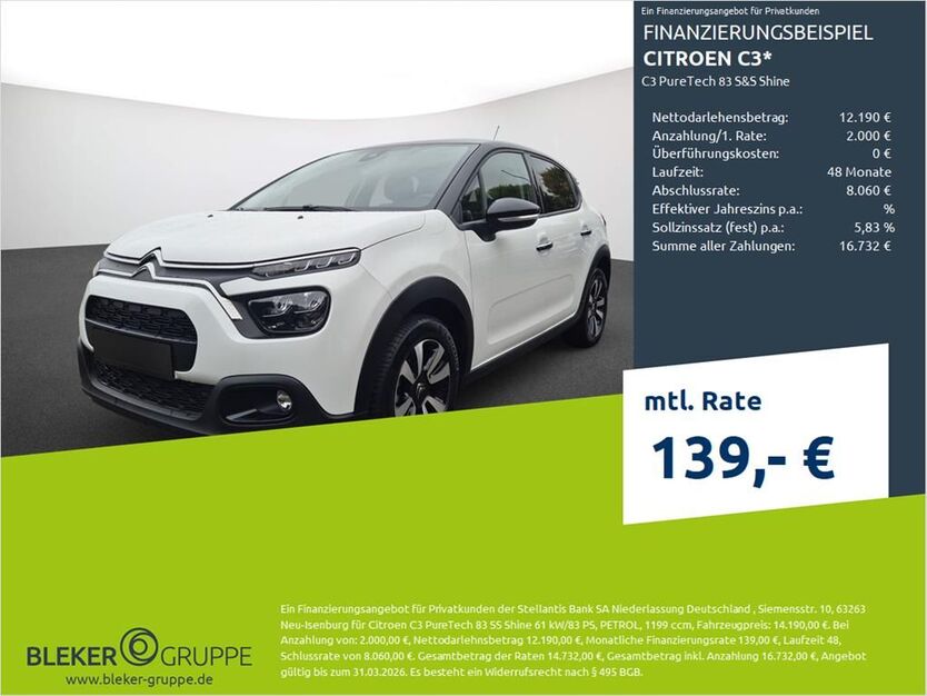 Citroen C3 3.737 km 14.190 € Münster - Amelsbüren 48163