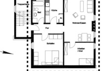Möblierte AltbauWohnung