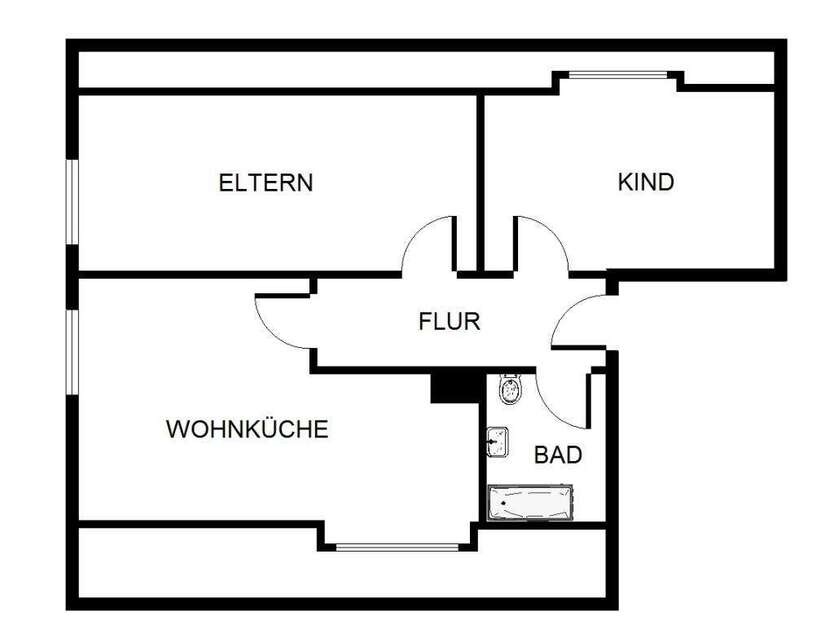 Wohnung zum Mieten in Bergkamen 379 € 48 m² 3 zimmer