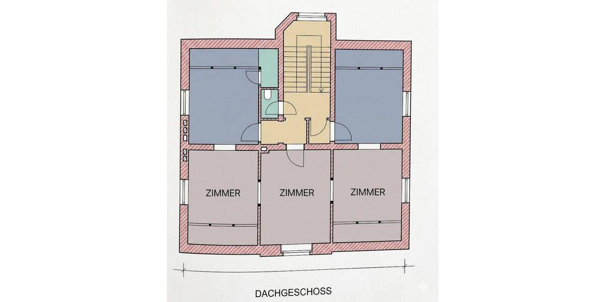 Etagenwohnung Dortmund Mitte - 5 Zimmer, 80 m&sup2;, 1.280&euro; | Angebot:25657570