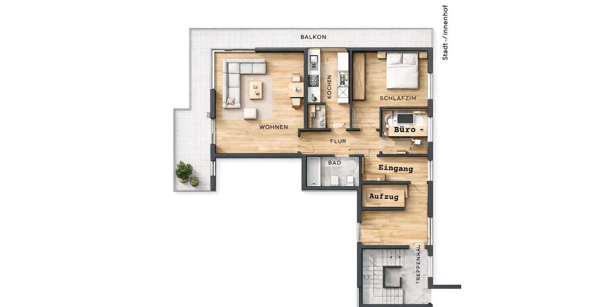 Dachgeschoßwohnung Arnsberg Holzen - 3 Zimmer, 85 m&sup2;, 807&euro; | Angebot:25882195