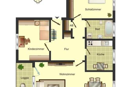 Wohnung Bergkamen - 3 Zimmer, 72 m&sup2;, 499&euro; | Angebot:26194348
