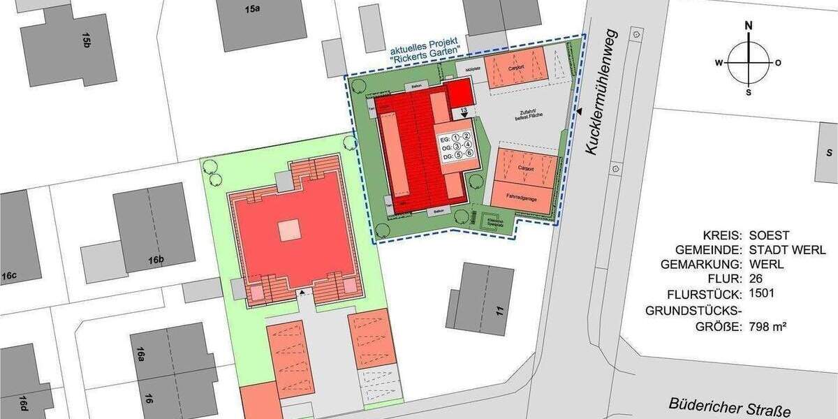 Etagenwohnung Werl - 3 Zimmer, 79 m&sup2;, 322.400&euro; | Angebot:25209916