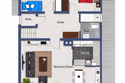 Wohnung Menden (Sauerland) - 3 Zimmer, 87 m&sup2;, 800&euro; | Angebot:25590259
