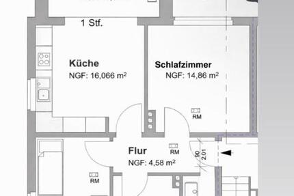 Sanierte Wohnung : Moderne 4-Zimmer-Wohnung im 1. OG mit Balkon 4 zimmer