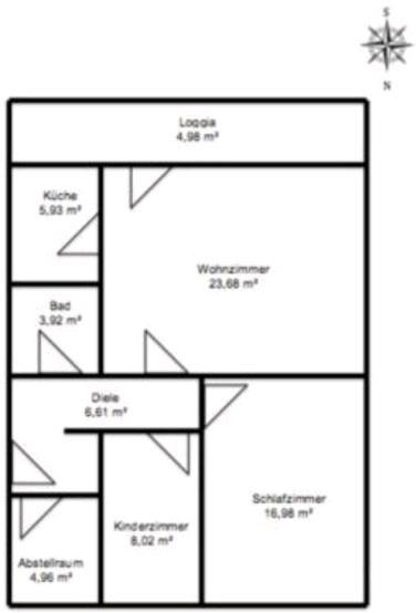 3 Zimmer Eigentumswohnung - hell, geräumig und ruhig