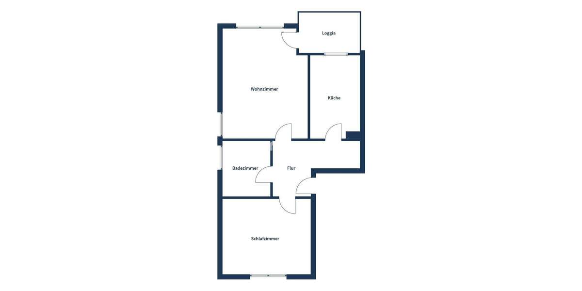 Ideal geschnittene 2-Zimmer-Wohnung mit Loggia und Garage in gepflegtem Mehrfamilienhaus 2 zimmer