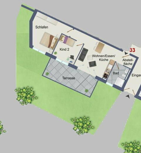 +++ NEUBAUPROJEKT IN KAMEN-METHLER KAISERAU-CARREE - +++ Wohnung 33 3 zimmer