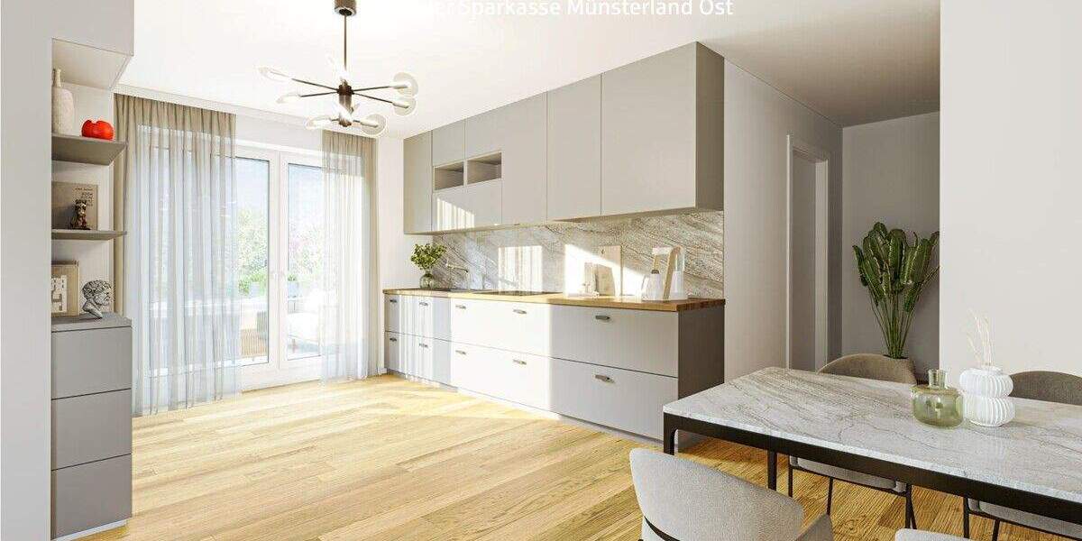 Etagenwohnung Beckum - 3 Zimmer, 90 m&sup2;, 436.700&euro; | Angebot:23984290