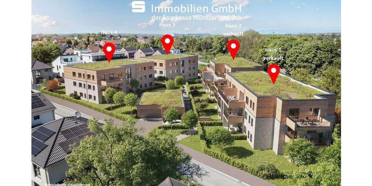 Etagenwohnung Beckum - 3 Zimmer, 90 m&sup2;, 436.700&euro; | Angebot:23984290