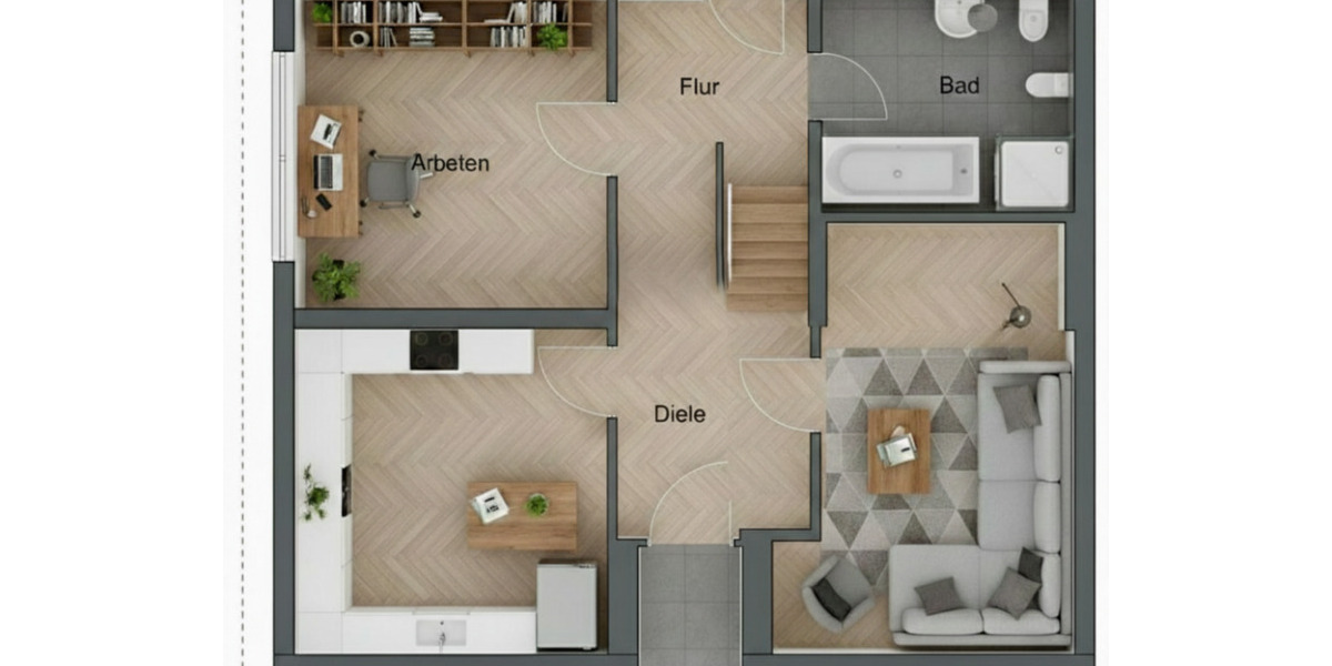 Einfamilienhaus Beckum - 5 Zimmer, 140 m&sup2;, 1.400&euro; | Angebot:25795314