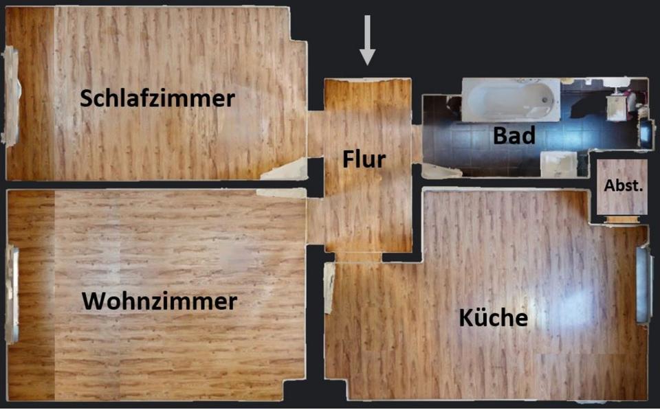 Etagenwohnung Lünen Brambauer - 2 Zimmer, 63 m&sup2;, 600&euro; | Angebot:20971232