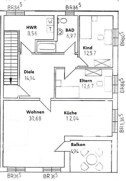 Etagenwohnung Bad Sassendorf - 3 Zimmer, 102 m&sup2;, 980&euro; | Angebot:25292922