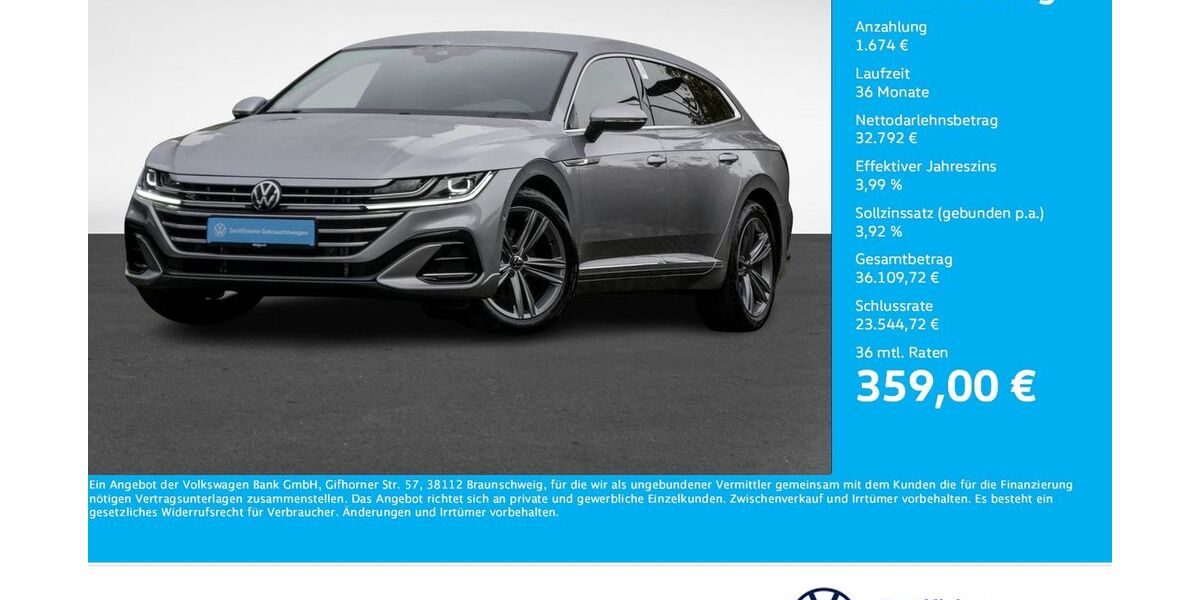 VW Arteon 24.085 km 34.237 € Bergkamen 59192