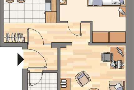 Wohnung zum Mieten in Dortmund 202,05 € 37.05 m²