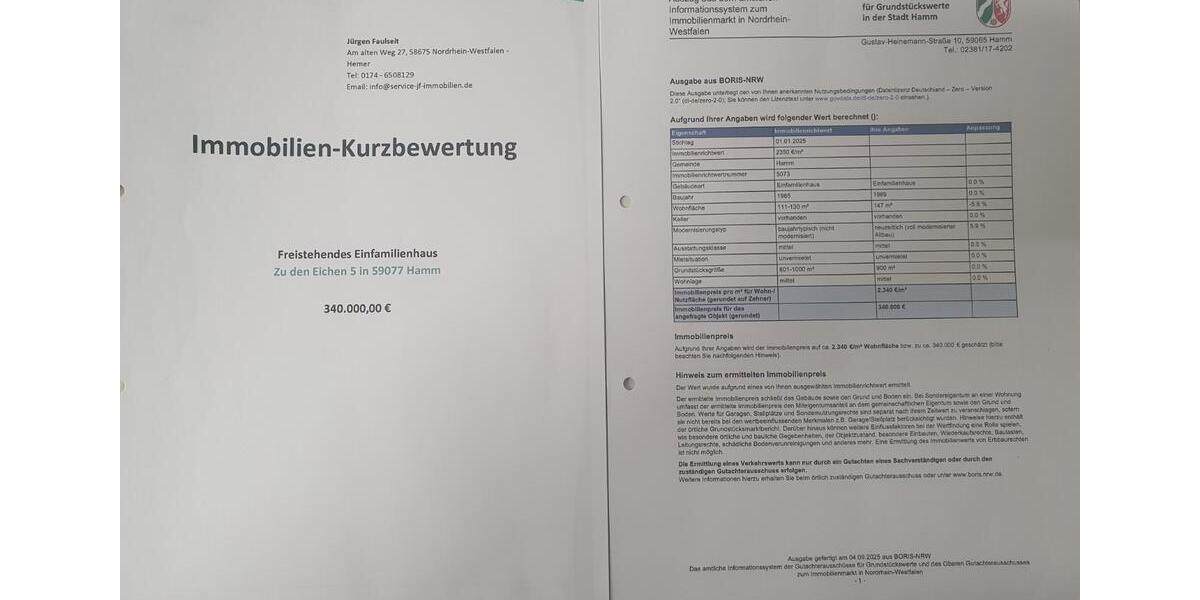 Bungalow Hamm Herringen - 4 Zimmer, 340.000&euro; | Angebot:23292062