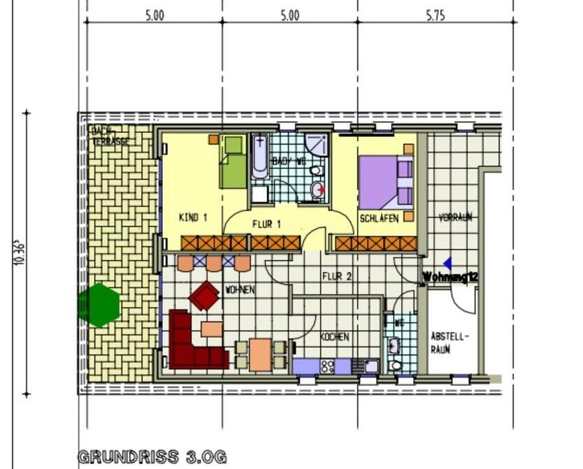 Dachterrassenwohnung zimmer