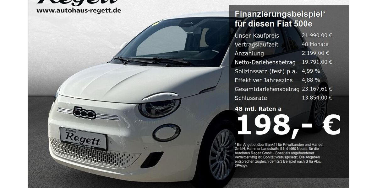 Fiat 500e 10.785 km 21.990 &euro; Soest 59494