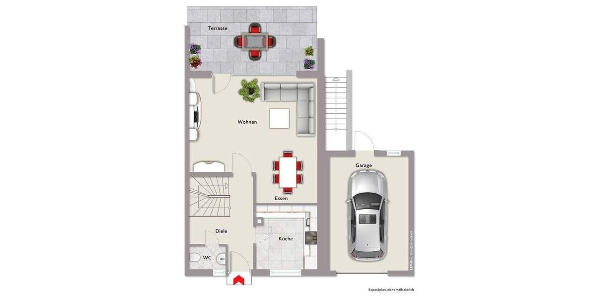 Charmantes Reihenendhaus mit Garten in attraktiver Wohnlage von Ahlen! 5 zimmer