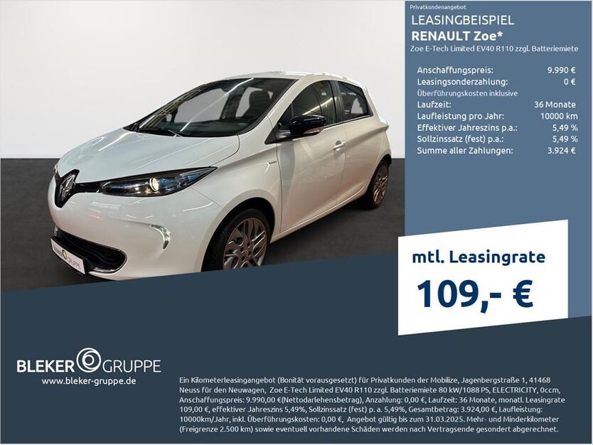 Renault ZOE 27.934 km 9.280 € Münster - Amelsbüren 48163