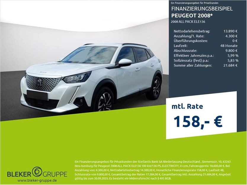 Peugeot 2008 25.417 km 16.980 € Münster - Amelsbüren 48163