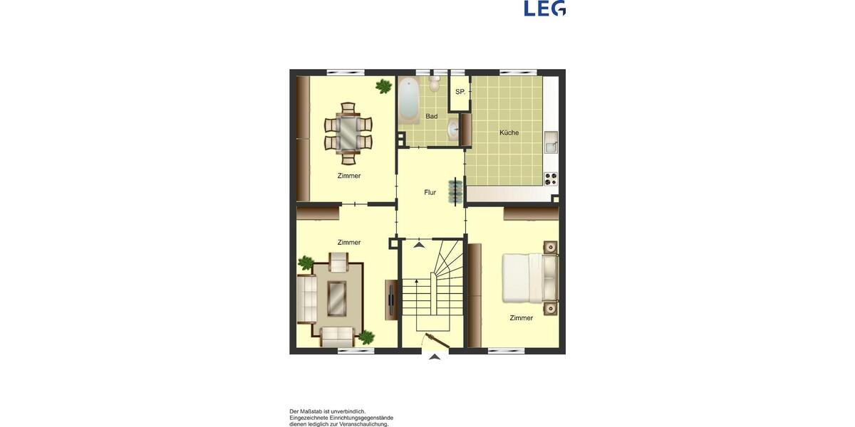 Erdgeschoßwohnung Beckum - 3 Zimmer, 80 m&sup2;, 719&euro; | Angebot:24680465
