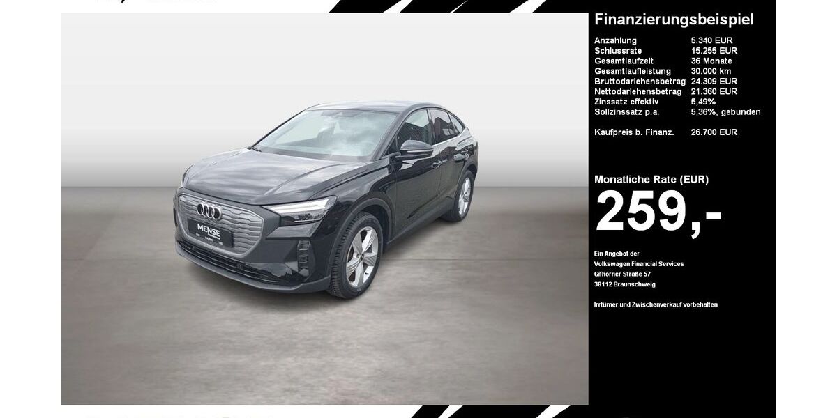 Audi Q4 e-tron 27.182 km 26.700 &euro; Oelde (Stromberg) 59302