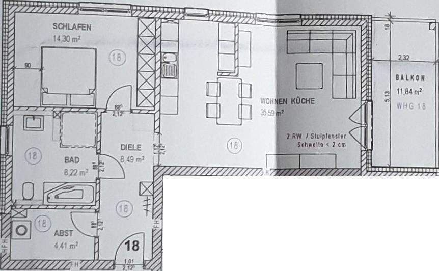 Etagenwohnung Menden Lendringsen - 2 Zimmer, 77 m&sup2;, 925&euro; | Angebot:25643892