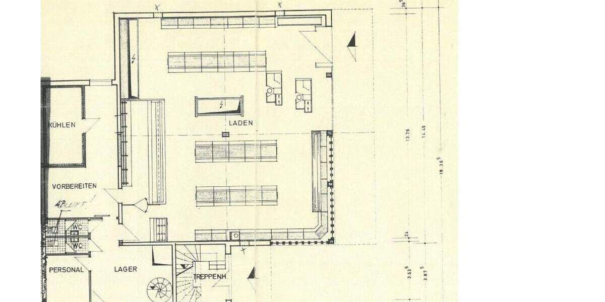 Ebenerdige Laden- Lagerfläche mit PKW-Stellplätzen und Schaufenster 2 zimmer