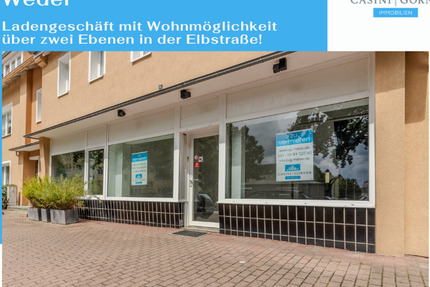 Gewerbemietvertrag: Ladengeschäft (EG) mit Wohnmöglichkeit (OG) über zwei Ebenen in der Elbstraße!