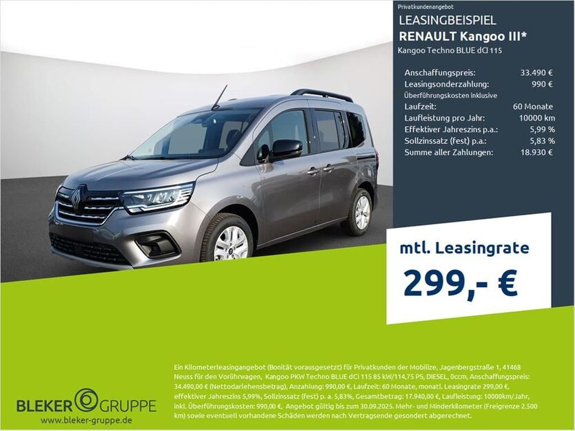 Renault Kangoo 5.000 km 34.490 € Münster - Amelsbüren 48163