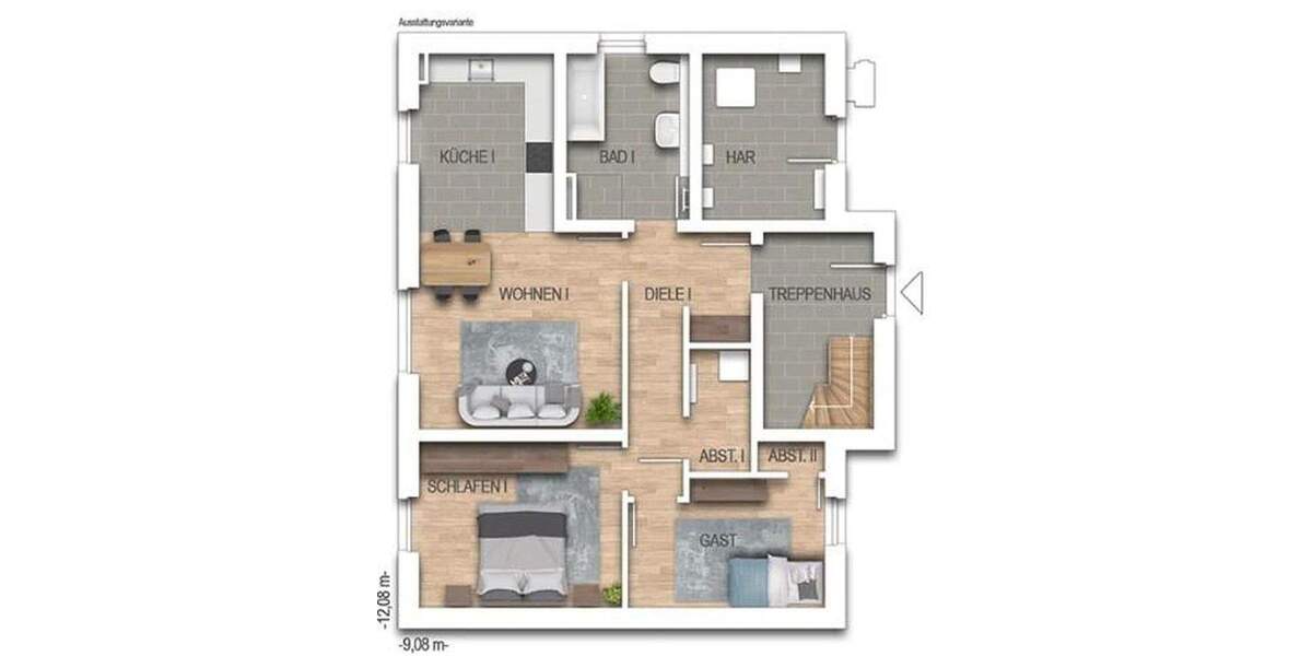 Etagenwohnung Bergkamen-Weddinghofen Mitte - 5 Zimmer, 100 m&sup2;, 425.550&euro; | Angebot:24834467