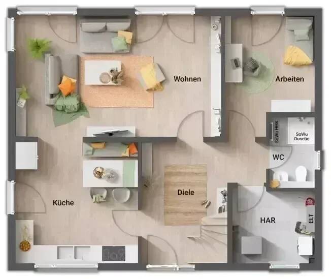 Mehrfamilienhaus, Wohnhaus Nordkirchen Südkirchen - 5 Zimmer, 152 m&sup2;, 309.500&euro; | Angebot:25681200