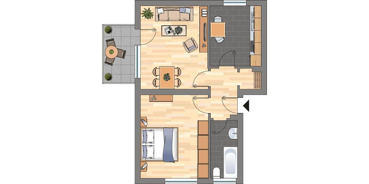 Gemütliche Etagenwohnung in Bergkamen City! 2 zimmer