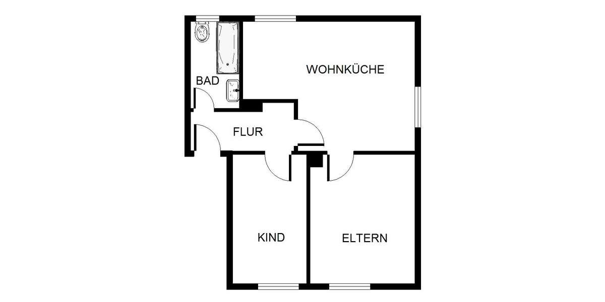 Etagenwohnung Bergkamen Weddinghofen - 3 Zimmer, 50 m&sup2;, 399&euro; | Angebot:27007430
