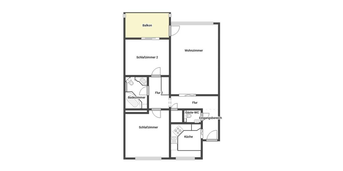 Etagenwohnung Hamm Bockum-Hövel - 3 Zimmer, 78 m&sup2;, 149.000&euro; | Angebot:26917484