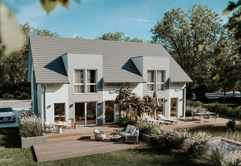 Neubau Doppelhaushälfte incl Grundstück. KFW 40 zimmer