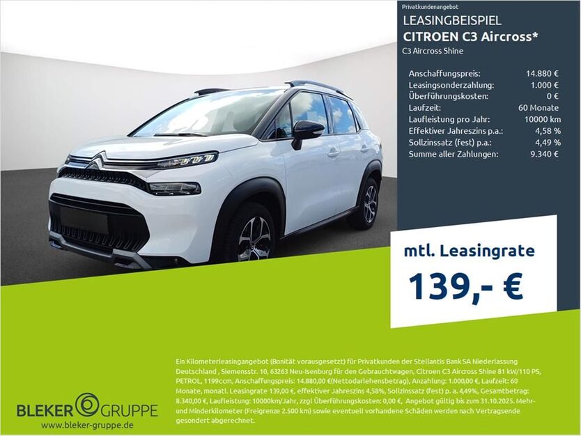 Citroen C3 Aircross 20.622 km 14.280 € Münster - Amelsbüren 48163