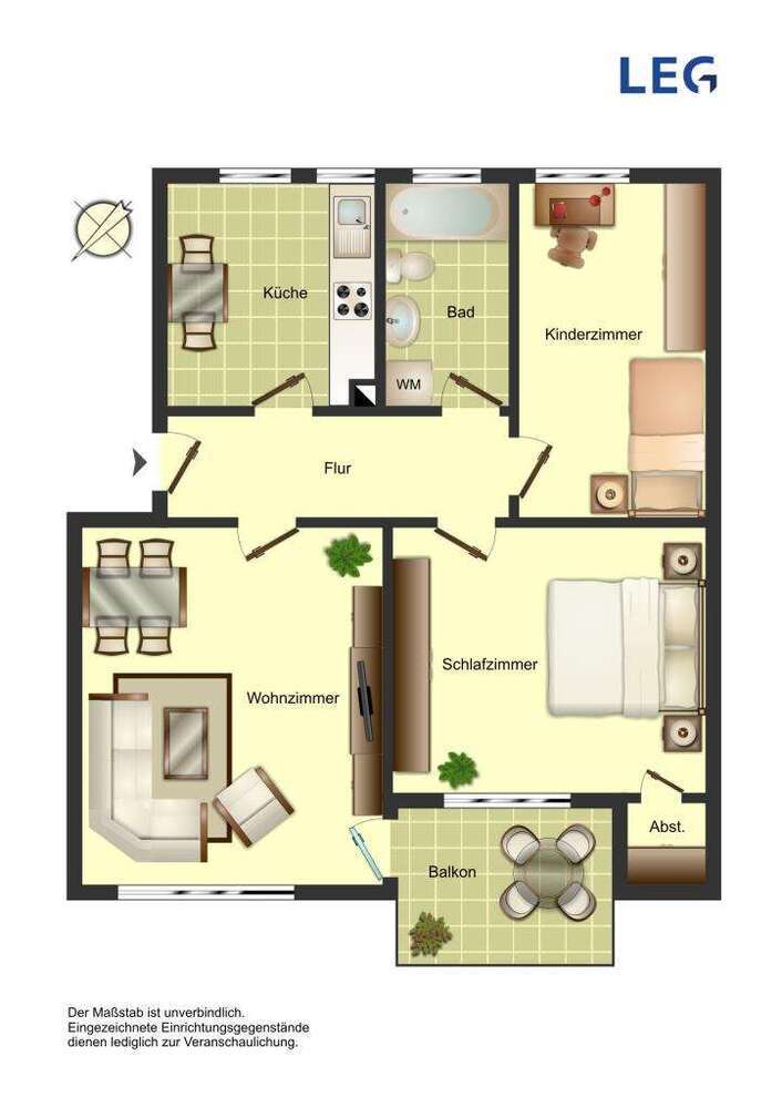 Wohnung zum Mieten in Bergkamen 510 € 67.86 m²