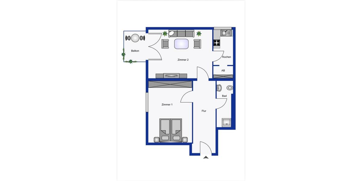 2-Zimmer Erdgeschosswohnung mit Balkon! 2 zimmer