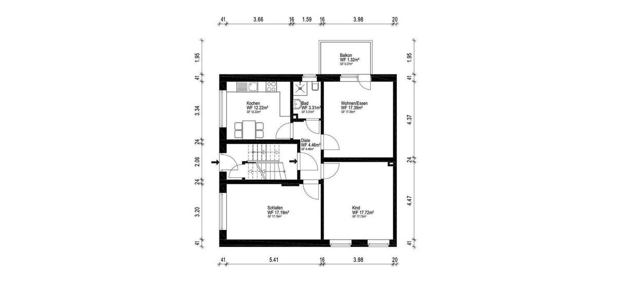 Etagenwohnung Hamm Hamm-Mitte - 3 Zimmer, 74 m&sup2;, 175.900&euro; | Angebot:25095103