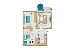 Etagenwohnung Hamm Berge - 3.5 Zimmer, 69 m&sup2;, 464&euro; | Angebot:26439178