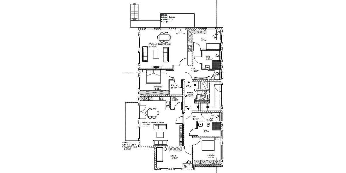 Etagenwohnung Holzwickede - 3 Zimmer, 98 m&sup2;, 372.000&euro; | Angebot:23353472