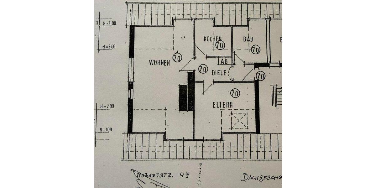 Dachgeschoßwohnung Unna - 2 Zimmer, 66 m&sup2;, 155.000&euro; | Angebot:27091343