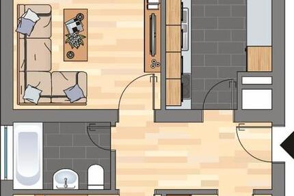 Demnächst frei! 2-Zimmer-Wohnung in Bergkamen Weddinghofen zu besichtigen. 2.5 zimmer