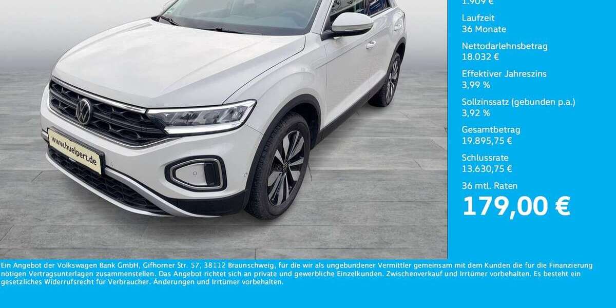 VW T-Roc 36.312 km 19.941 &euro; Bergkamen 59192