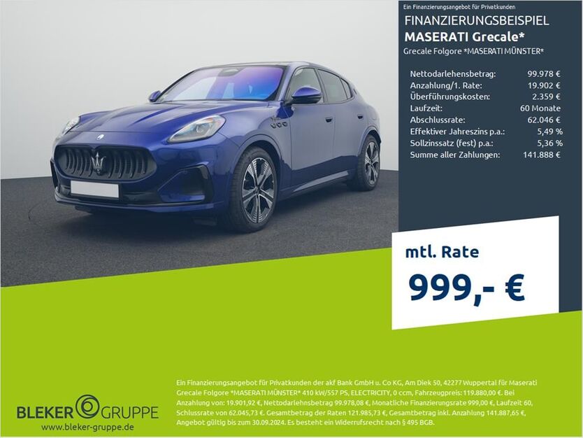 Maserati Grecale 2.500 km 119.880 € Münster - Amelsbüren 48163