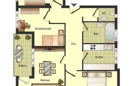 Charmante 3-Zimmer-Etagenwohnung in Unna 3.5 zimmer