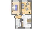 Etagenwohnung Dortmund Brackel - 2 Zimmer, 49 m&sup2;, 190&euro; | Angebot:26237808