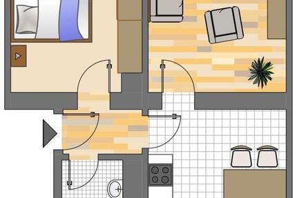 Wohnung Dortmund Brackel - 2 Zimmer, 49 m&sup2;, 190&euro; | Angebot:26237808